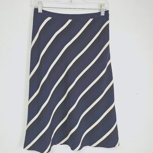 VTG Banana Republic Silk A-Line Skirt Sz 6 Y2K Coastal Grandma Career Office